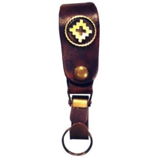 Llavero Simil Cuero Con Dije