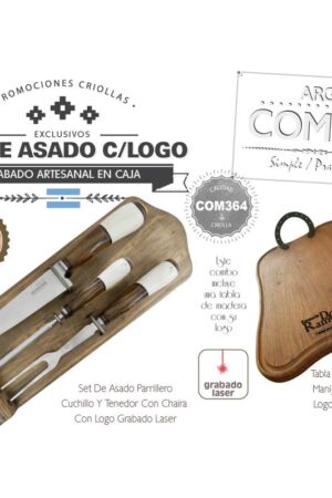 Combo 35 Set de Asado Grabados Un Tabla Grabada De Regalo
