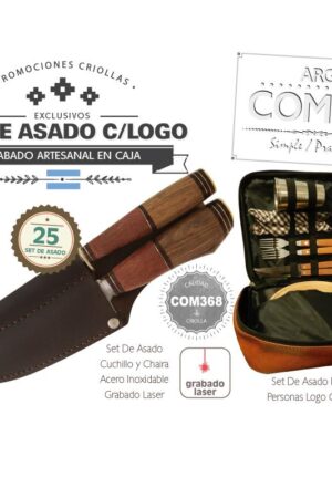 Combo 25 Set de Asado Grabado  Un Set De Asado Grabado De Regalo