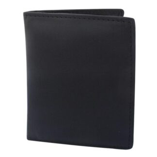 Billetera De Cuero Fina Con Porta Tarjetas y Volante Vertical