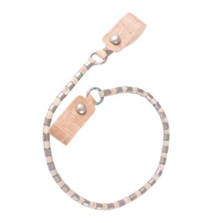 Cuenta Ganado De Cuero Crudo Entacado Con 20 Bombas 2 Argollas De Alpaca