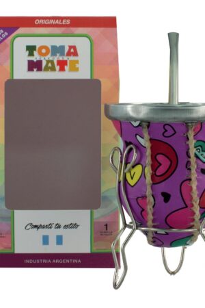 Mate De Vidrio Motivos Surtidos En Caja