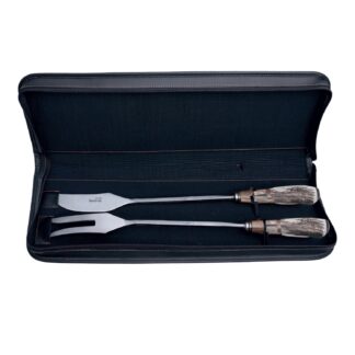 Juego Parrillero Con Estuche De Cuero