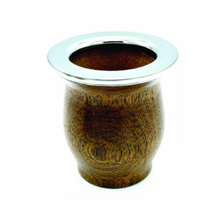 Mate Madera Lustrada y Virola de Acero Pulida