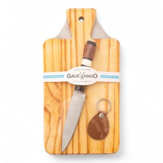Kit De Tabla Cuchillos y Llavero Gauchasado