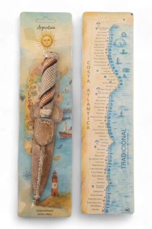 Cuchillos Trenzado 14 Cm Schmieden Vaina Cuero Crudo Blister Argentina
