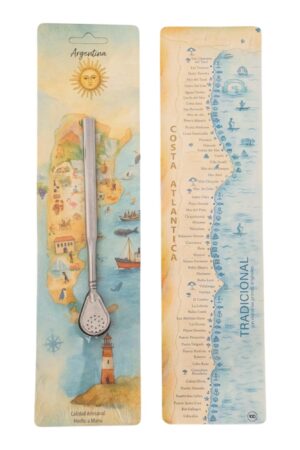 Bombilla Chata Acero Inoxidable Estilo Porongo DesarmablE BLISTER ARGENTINA