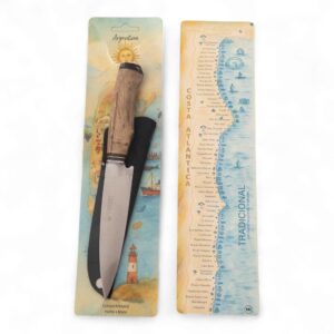 Cuchillos inxodable Con Vaina Cabo De Madera En Blister Argentina