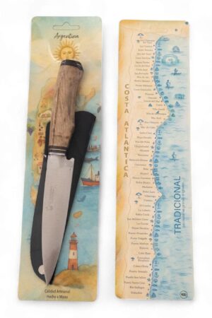 Cuchillos inxodable Con Vaina Cabo De Madera En Blister Argentina