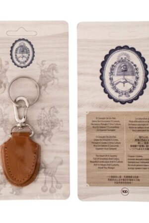 Llavero de cuero con Blister