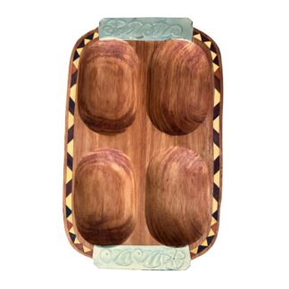 Copetinero 4 divisiones Taraceado