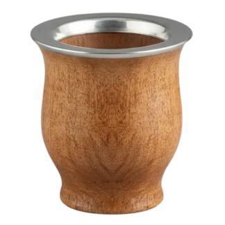Mate Madera Lustrada y Virola de Acero Pulida