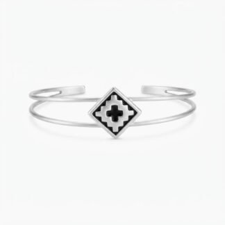Pulsera Doble Baada En Platino